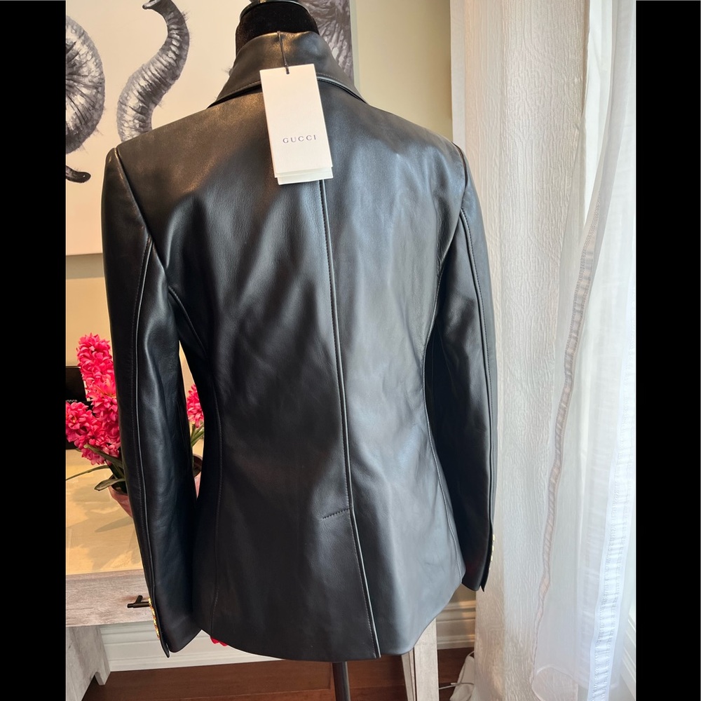 GUCCI Auth Leather Jacket - Picture 12 of 15